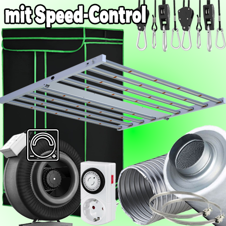 LED GROWBOX SET "SPEED" - 150x150x200cm - sunLIGHT 1000Watt