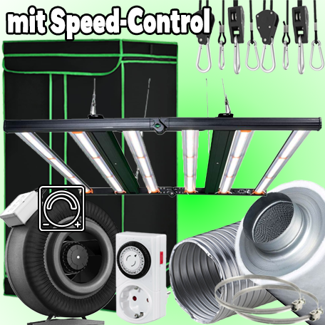 LED GROWBOX SET "SPEED" - 150x150x200cm - Lumen King 630W