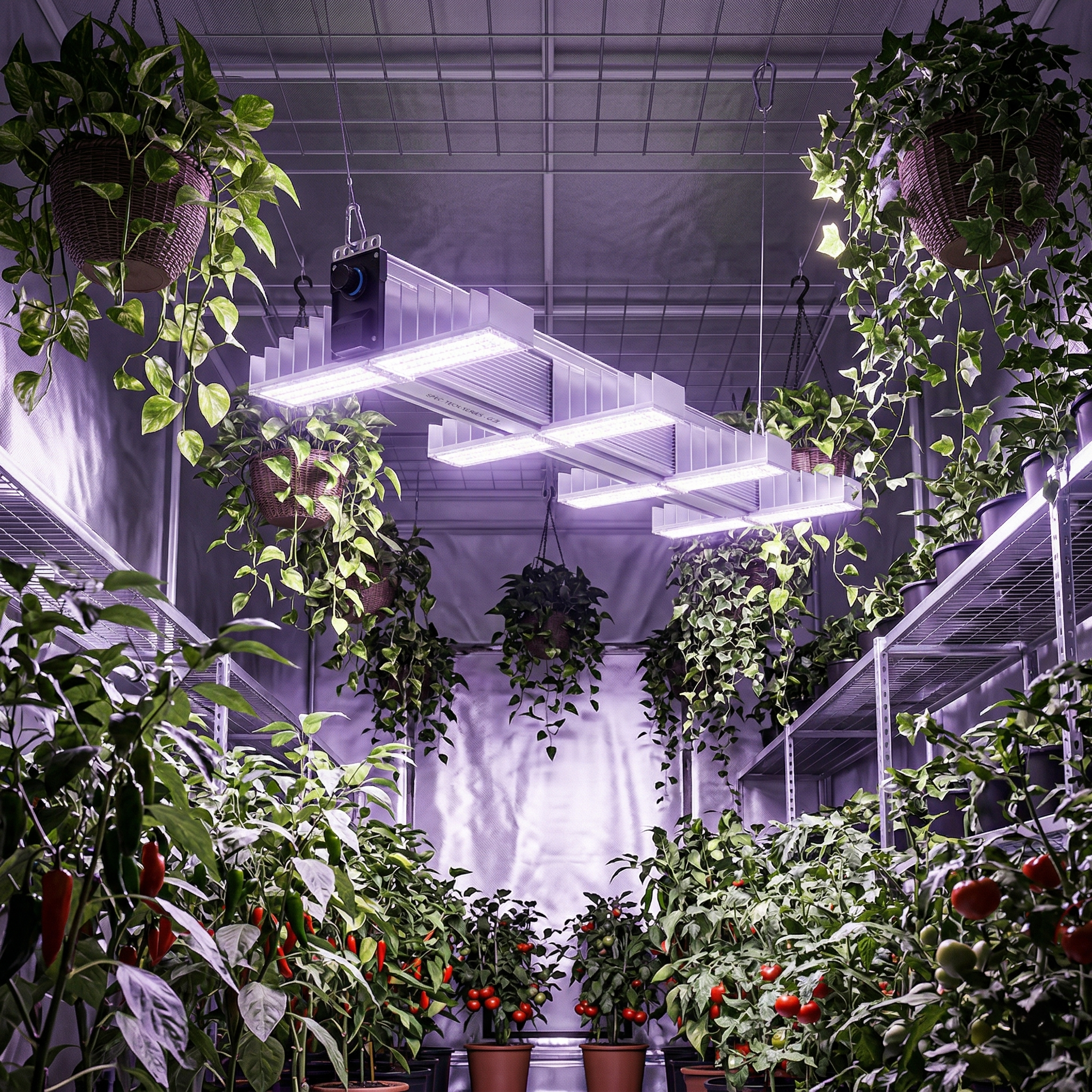 Leistung einer Grow LED für 60 × 60 und 80 × 80 cm