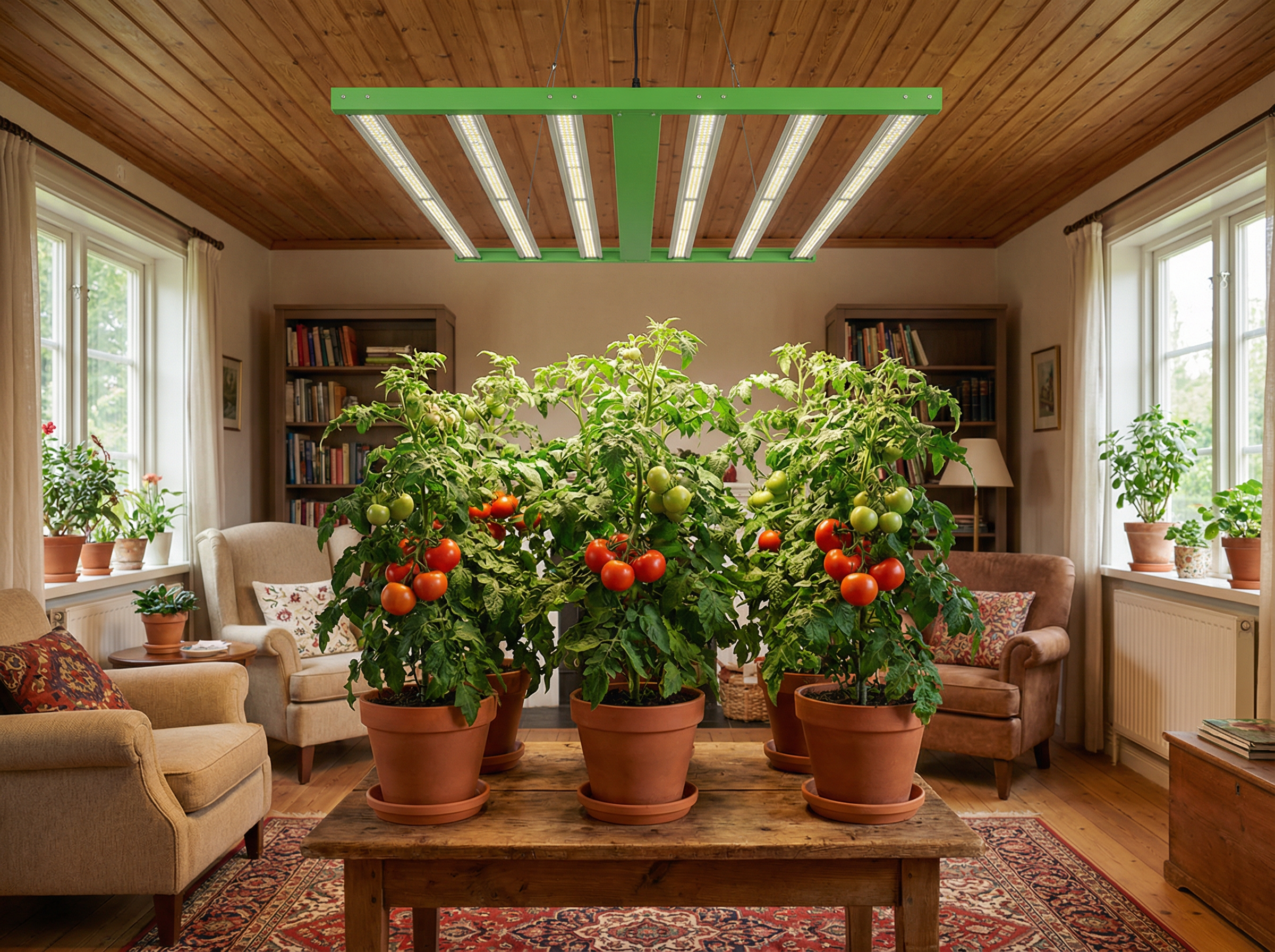 Leistung einer Grow LED für 100 × 100 cm berechnen