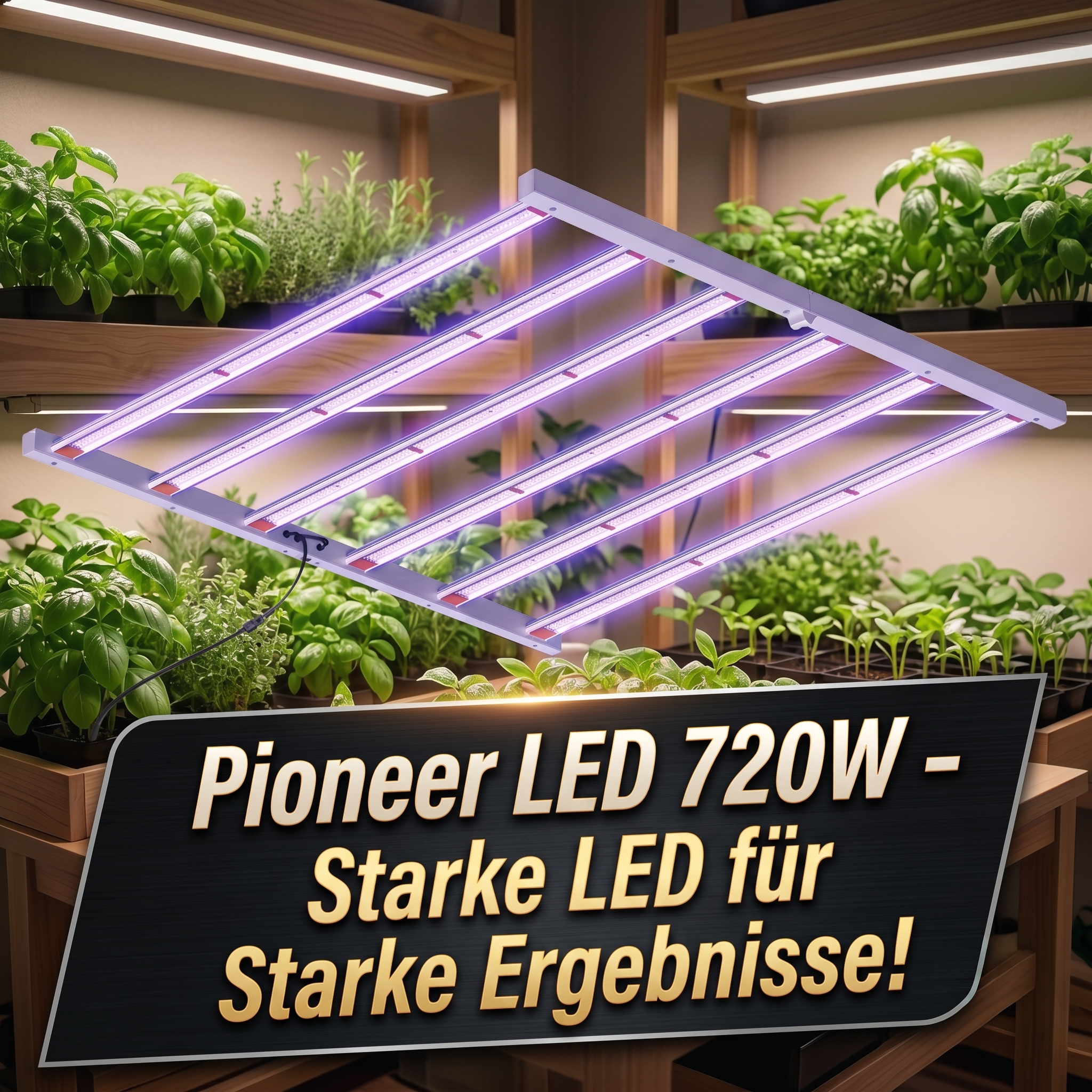 Leistung einer Grow LED für 120 × 120 cm auswählen