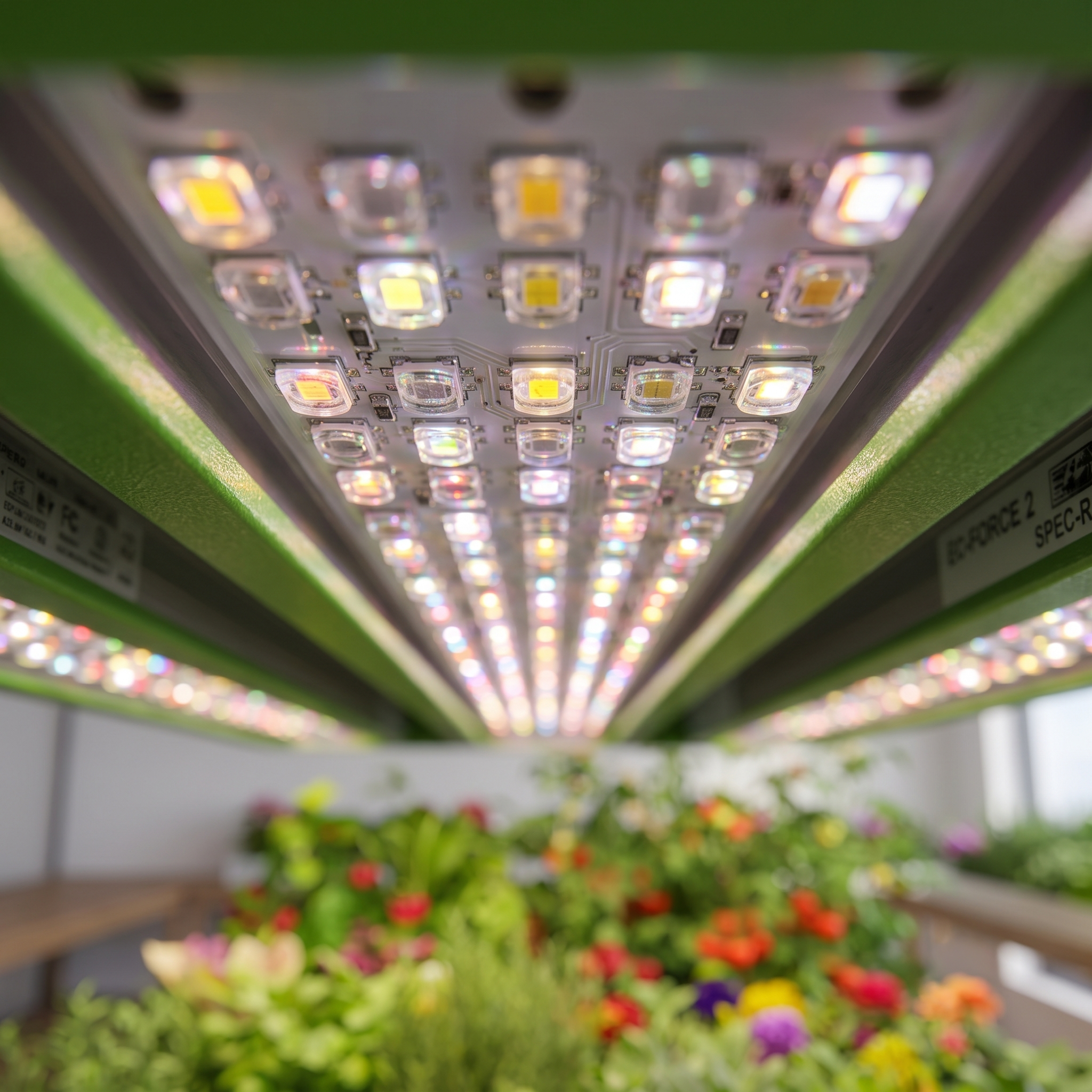 Green Force ECO FORCE 100W Vollspektrum-Grow-LED mit vier Lichtleisten