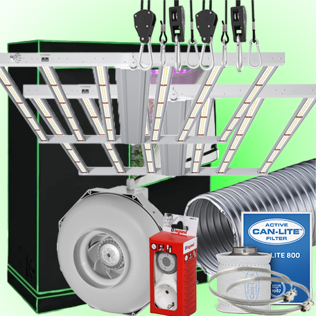LED GROWBOX SET GP240 - 240x120x200cm -2xsunLIGHT 720W - Pioneer