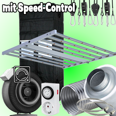 LED GROWBOX SET GP150+ - 150x150x210/240cm - sunLIGHT 1000W