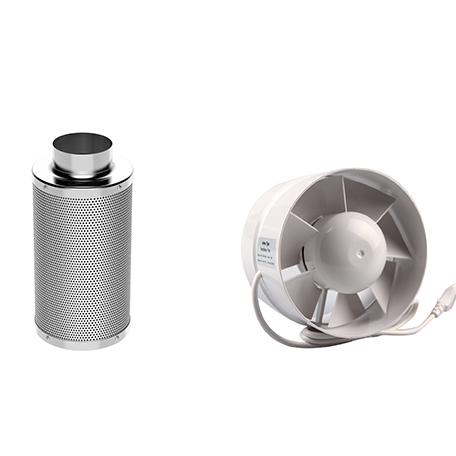SafeLine Belüftungsset Rohreinschraubventilator 125mm/240m³