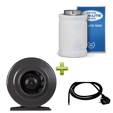 SafeLine Belüftungsset Inline-Fan 200mm/1150m³