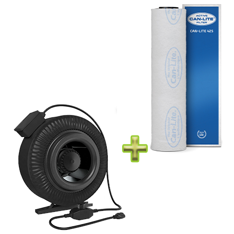 SafeLine Belüftungsset Inline-Fan 125mm/430m³ - dimmbar