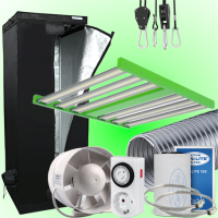 (Bild für) LED GROWBOX SET HL60 - 60x60x160cm - ECO FORCE 300W 