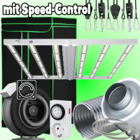 (Bild für) LED GROWBOX SET "SPEED" - 120x120x200cm - sunLIGHT 800W 