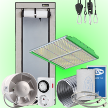 (Bild für) LED GROWBOX SET AQ60+ - 60x60x160cm - SUN FORCE 200W