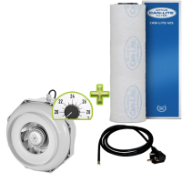 (Bild für) Can-Fan Belüftungsset 100mm/270m³ - temperaturregulierbar