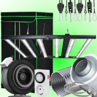 (Bild für) LED GROWBOX SET GP120 - 120x120x200cm - Lumen King 630W