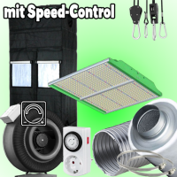(Bild für) LED GROWBOX SET GP90+ - 90x90x210/240cm - SUN FORCE 200W 