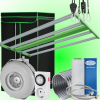 (Bild für) LED GROWBOX SET GP120 - 120x120x200cm - sunLIGHT 400W 