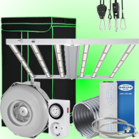 (Bild für) LED GROWBOX SET GP150 - 150x150x200cm - sunLIGHT 720W 