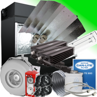(Bild für) Growbox Komplettset | 1200Watt NDL | 2,4m x 1,2m Growzelt