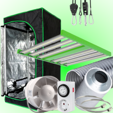 (Bild für) LED GROWBOX SET GP80 - 80x80x180cm - ECO FORCE 300W