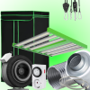 (Bild für) LED GROWBOX SET GP100 - 100x100x200cm - ECO FORCE 300W 