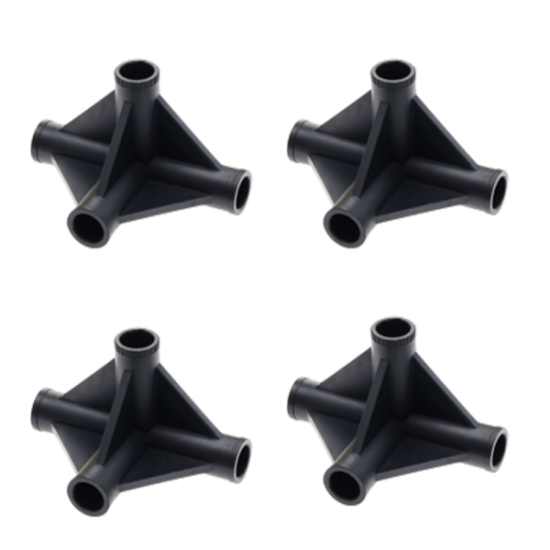 (Bild für) HomeLab 4-Weg Verbinder 4 Stück (16mm)