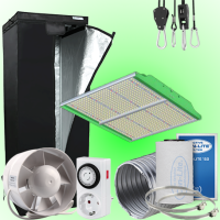 (Bild für) LED GROWBOX SET HL40 - 40x40x120cm - SUN FORCE 200W 