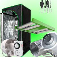 (Bild für) LED GROWBOX SET GP60k - 60x60x120 - ECO FORCE 100W 