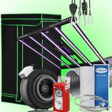 (Bild für) LED GROWBOX SET GP120 - 120x120x200cm - LUMATEK ZeusPro 465W