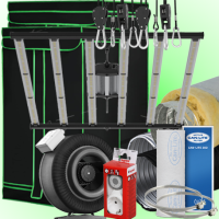 (Bild für) LED GROWBOX SET GP120 - 120x120cm bis 150x150cm - Flexstar 645W