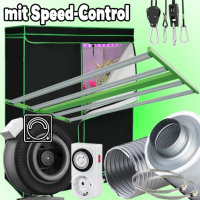 (Bild für) LED GROWBOX SET GP120W - 60x120x180cm - sunLight 400W 