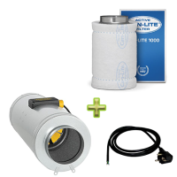 (Bild für) Q-MAX AC Belüftungsset 200mm/1120m³ - 3-Stufen (dimmbar)