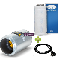 (Bild für) Q-MAX AC Belüftungsset 315mm/3015m³ - 3-Stufen (dimmbar)