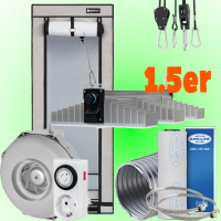 (Bild für) LED GROWBOX SET AQ60+ - 60x60x160 - Sanlight EVO3(60) 200W - 1.5