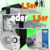 (Bild für) LED GROWBOX SET GP90 - 90x90x180 - Sanlight EVO3 200W oder EVO 4 265W - 1.5