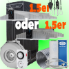 (Bild für) LED GROWBOX SET PT80 - 80x80x180 - Sanlight EVO3 200W oder EVO 4 265W - 1.5