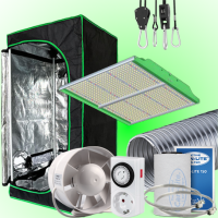 (Bild für) LED GROWBOX SET GP60 - 60x60x160cm - SUN FORCE 200W 