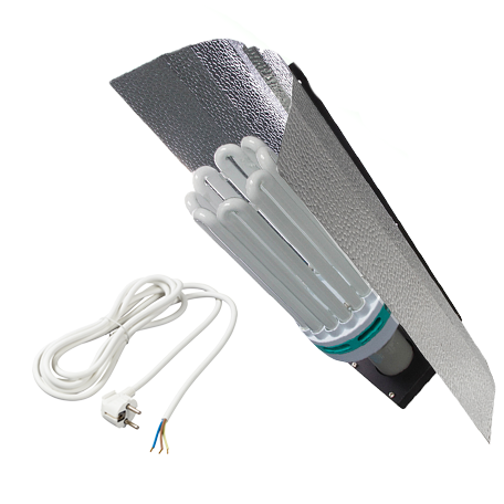 (Bild für) LAMPEN SET CFL | Energiesparlampen-Set 250W | rotes Spektrum