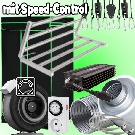 (Bild für) LED GROWBOX SET "SPEED" - 120x120x200cm - Pioneer 720W 
