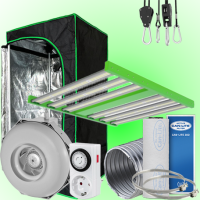 (Bild für) LED GROWBOX SET GP60 - 60x60x160cm - ECO FORCE 300W 